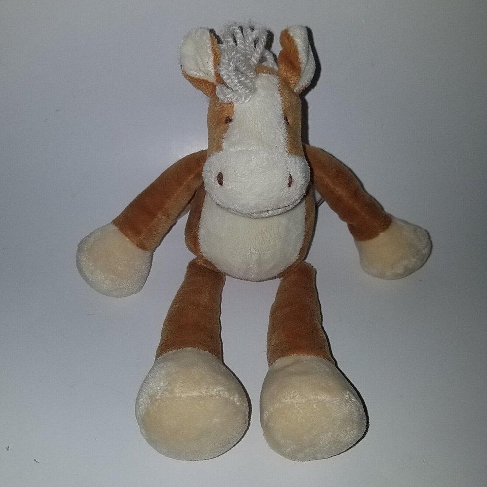 GUND Clapton 60238 Brown Tan Horse Pony Plush Stuffed Toy Lovey Flopadoodles